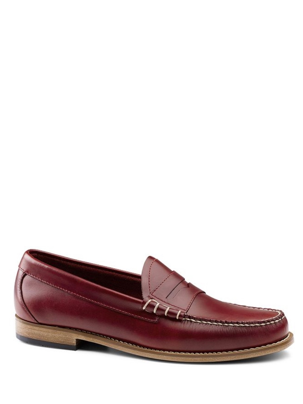 GH Bass Weejuns Men's Larson leather Penny 11D burgundy red slip on loafers